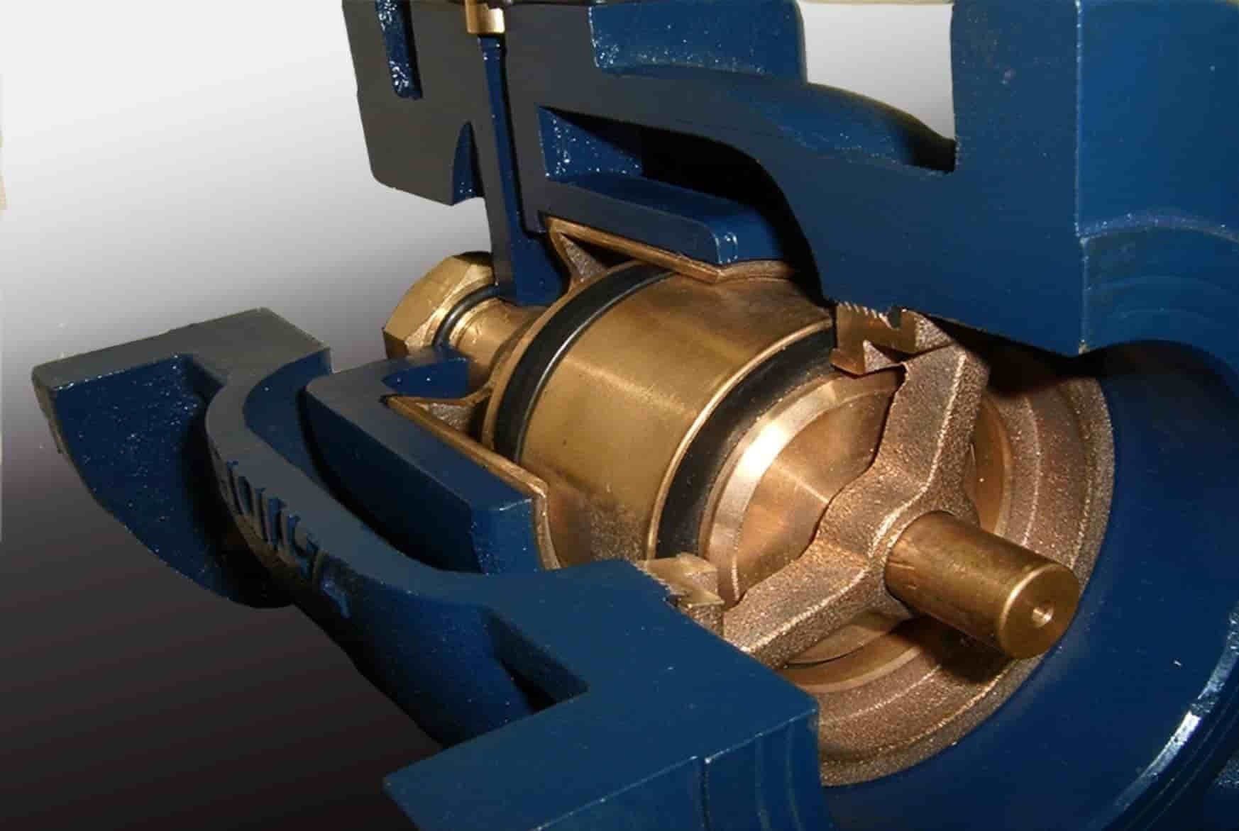 피스톤 타입 압력 제어 밸브 섹셔널